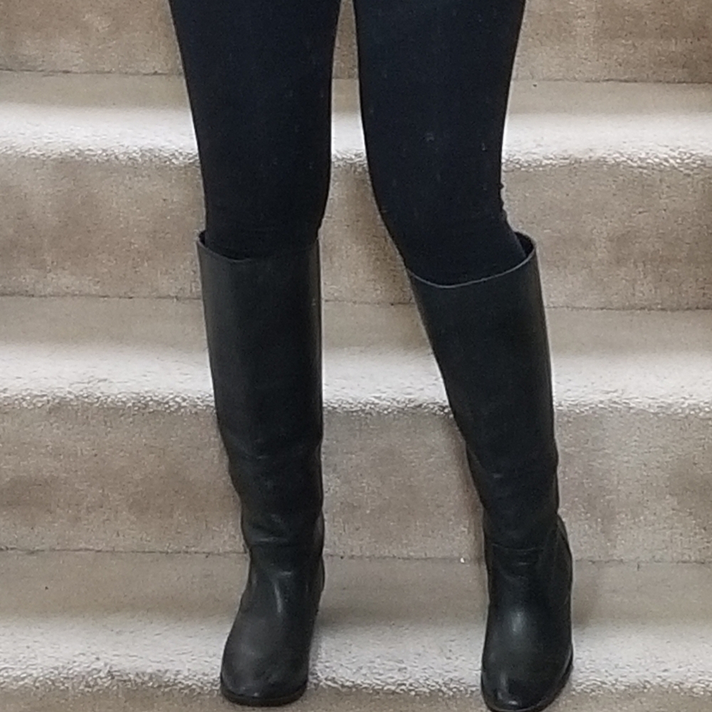 Matisse Black Leather Riding Boots Size 6
